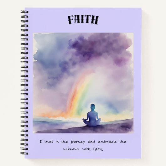 Vertrauen Sie auf das Journey Holiday Notebook Notizblock (Vorderseite)