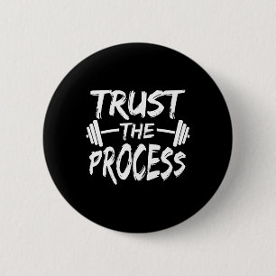 Vertrauen Sie auf das Motivierend Zitat-Gym-Workou Button