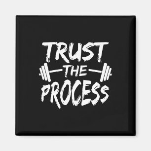 Vertrauen Sie auf das Motivierend Zitat-Gym-Workou Magnet