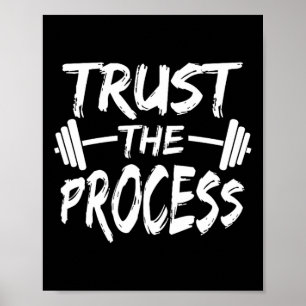 Vertrauen Sie auf das Motivierend Zitat-Gym-Workou Poster