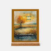 Vertrauen Sie auf das Protokoll des Prozesses. Acrylschild (Vorderseite)