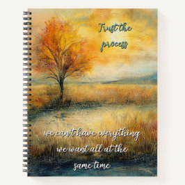 Vertrauen Sie auf das Spiral-Notebook Process Notizblock