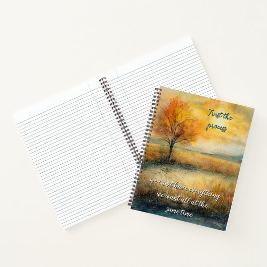 Vertrauen Sie auf das Spiral-Notebook Process Notizblock (Innenseite)