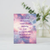 Vertrauen Sie auf das Zitat "Lord All Your Heart P Postkarte (Stehend Vorderseite)