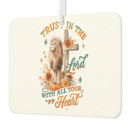 Vertrauen Sie auf den Herrn.. Autolufterfrischer (Links)