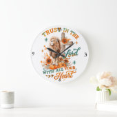Vertrauen Sie auf den Herrn.. Große Wanduhr (Zuhause)