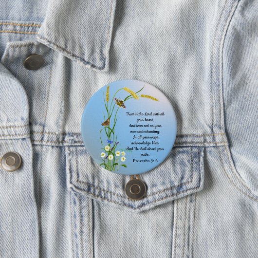 Vertrauen Sie auf den Herrn mit all Ihrem Herzen B Button (Beispiel)
