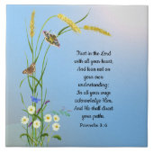 Vertrauen Sie auf den Herrn mit all Ihrem Herzen B Fliese (Vorderseite)