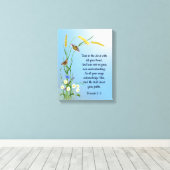 Vertrauen Sie auf den Herrn mit all Ihrem Herzen B Leinwanddruck (Insitu (Holzboden))