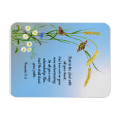 Vertrauen Sie auf den Herrn mit all Ihrem Herzen B Magnet (Horizontal)