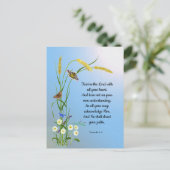 Vertrauen Sie auf den Herrn mit all Ihrem Herzen P Postkarte (Stehend Vorderseite)