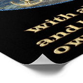 Vertrauen Sie auf den Herrn mit all Ihren herzlich Poster (Ecke)