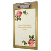 Vertrauen Sie auf den Herrn mit all Ihrer Herz-Zwi Klemmbrett (Links)