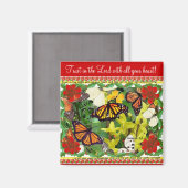 Vertrauen Sie auf den Herrn mit deinem ganzen Herz Magnet (Vorderseite/Rückseite)