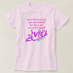 Vertrauen Sie auf den Herrn warten geduldig auf ih T-Shirt