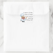 Vertrauen Sie auf den Koch-Zitat Quadratischer Aufkleber (Tasche)