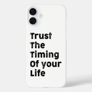 Vertrauen Sie auf den Zeitpunkt Ihrer Lebensmotiva iPhone 16 Plus Hülle
