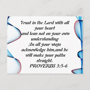 Vertrauen Sie auf die Abstrakte, bunte Postkarte