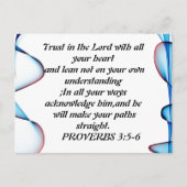 Vertrauen Sie auf die Abstrakte, bunte Postkarte (Vorderseite)