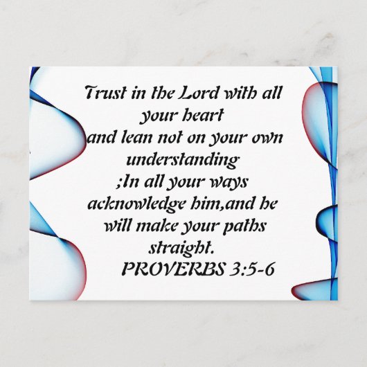 Vertrauen Sie auf die Abstrakte, bunte Postkarte (Vorderseite)