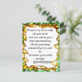 Vertrauen Sie auf die Abstrakte, bunte Postkarte (Stehend Vorderseite)