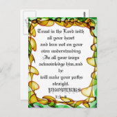 Vertrauen Sie auf die Abstrakte, bunte Postkarte (Vorne/Hinten)