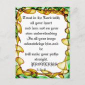 Vertrauen Sie auf die Abstrakte, bunte Postkarte (Vorderseite)