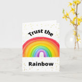 Vertrauen Sie auf die LGBT Pride Blank Karte (Gelbe Blume)