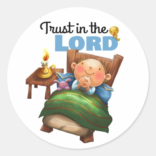 Vertrauen Sie auf die Lord Comfort Kind Aufkleber (Vorderseite)