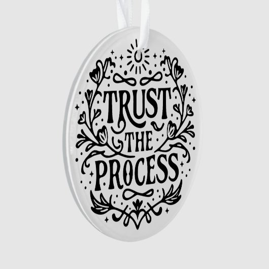 Vertrauen Sie auf die Manifestationsbestätigung Ornament (Vorderseite)