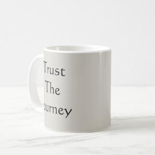 Vertrauen Sie auf die Reise Kaffeetasse (Vorderseite Links)