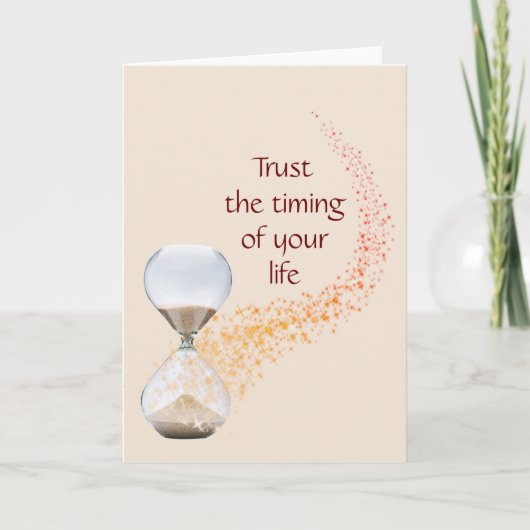 Vertrauen Sie auf die Zeitplanung Ihres Lebensziel Karte (Vorderseite)