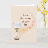 Vertrauen Sie auf die Zeitplanung Ihres Lebensziel Karte (Gelbe Blume)