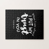 Vertrauen Sie auf Dunkelheit, wenn ich Angst habe, Puzzle (Horizontal)