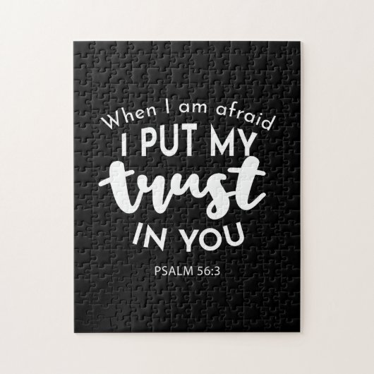 Vertrauen Sie auf Dunkelheit, wenn ich Angst habe, Puzzle (Vertikal)