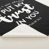 Vertrauen Sie auf Dunkelheit, wenn ich Angst habe, Sherpadecke (3/4)