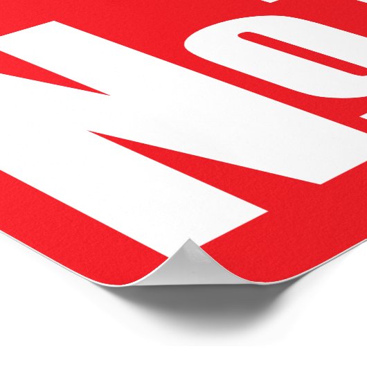 Vertrauen Sie auf eins Poster (Ecke)