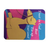 Vertrauen Sie auf Gott, aber Krawatte für Ihren Ka Magnet (Horizontal)