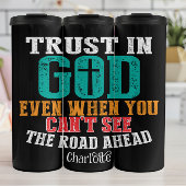 Vertrauen Sie auf Gott, selbst wenn Sie nicht Thermosbecher