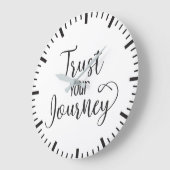 Vertrauen Sie auf Ihre Reise - Erfolgsmotivation Große Wanduhr (Winkel)