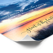 Vertrauen Sie auf Inspirierend Zitat-Sunset-Foto d Fotodruck (Ecke)