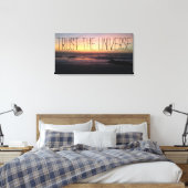 VERTRAUEN Sie das Universum Beach Sunset Foto Leinwanddruck (Insitu (Schlafzimmer))