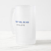 Vertrauen Sie, dass ich ich ein Athlet bin Mattglas Bierglas (Vorderseite Links)
