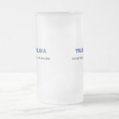 Vertrauen Sie, dass ich ich ein Bau-Manager bin Mattglas Bierglas (Mittel)