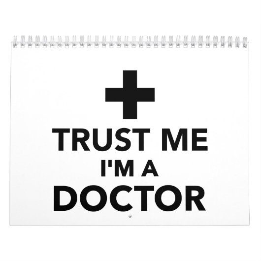 Vertrauen Sie, dass ich ich ein Doktor bin Kalender (Titelbild)