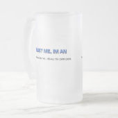 Vertrauen Sie, dass ich ich ein Mattglas Bierglas (Vorderseite Links)