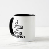 Vertrauen Sie, dass ich ich ein Physiotherapeut Tasse (Vorderseite Links)