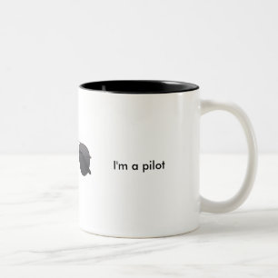 Vertrauen Sie, dass ich ich ein Pilot bin Zweifarbige Tasse