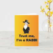 Vertrauen Sie, dass ich ich ein Rabbiner - Karte (Gelbe Blume)