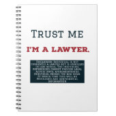 Vertrauen Sie, dass ich ich ein Rechtsanwalt bin Notizblock (Vorderseite)